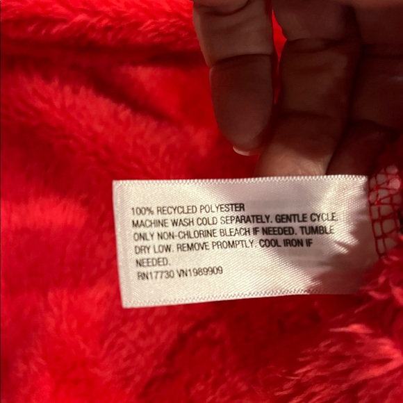 All in Motion Vibrant coral fluffy Fleece Jacket size small NWT - Picture 7 of 8